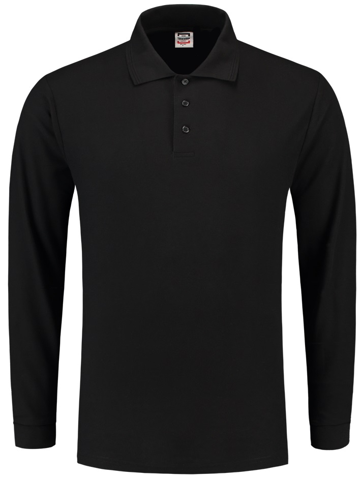 TRICORP-Jobwear, Poloshirt, Basic Fit, Langarm, 180 g/m², black