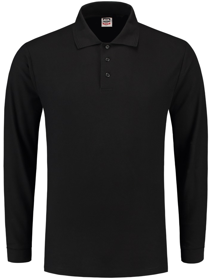 TRICORP-Jobwear, Poloshirt, Basic Fit, Langarm, 180 g/m², black