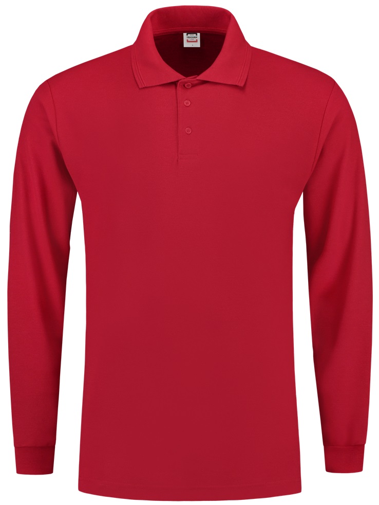 TRICORP-Jobwear, Poloshirt, Basic Fit, Langarm, 180 g/m², red