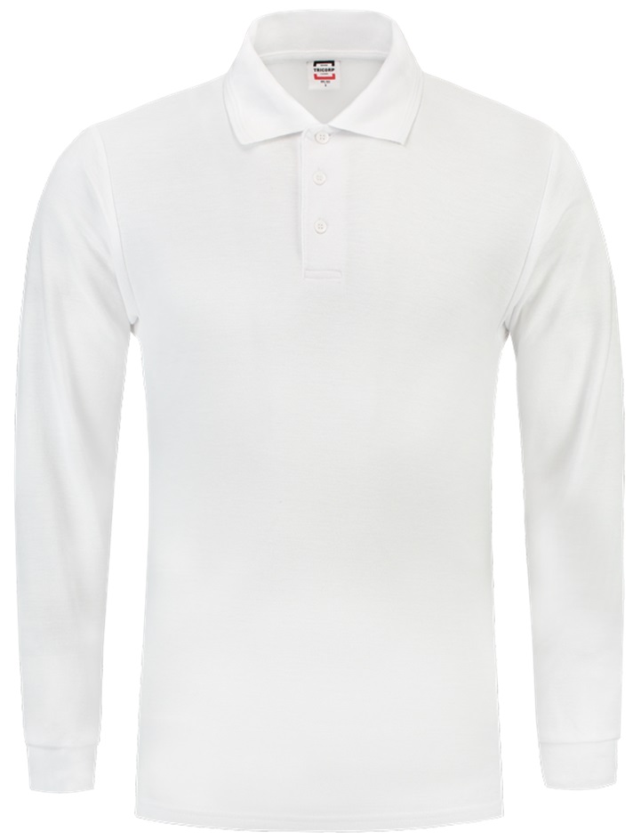 TRICORP-Jobwear, Poloshirt, Basic Fit, Langarm, 180 g/m², weiß


