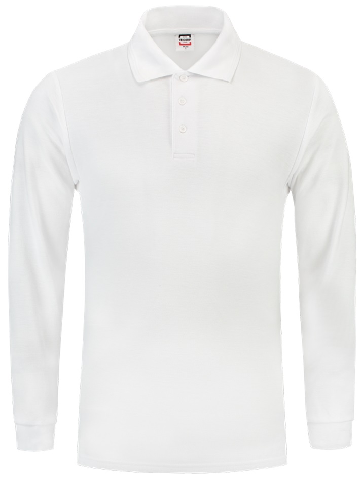 TRICORP-Jobwear, Poloshirt, Basic Fit, Langarm, 180 g/m², weiß