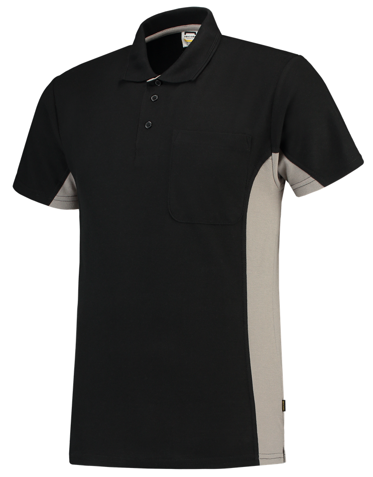 TRICORP-Jobwear, T-Shirt, mit Brusttasche, Bicolor, 180 g/m², black-grey