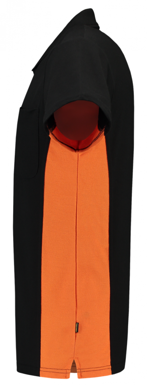 TRICORP-Jobwear, T-Shirt, mit Brusttasche, Bicolor, 180 g/m², black-orange