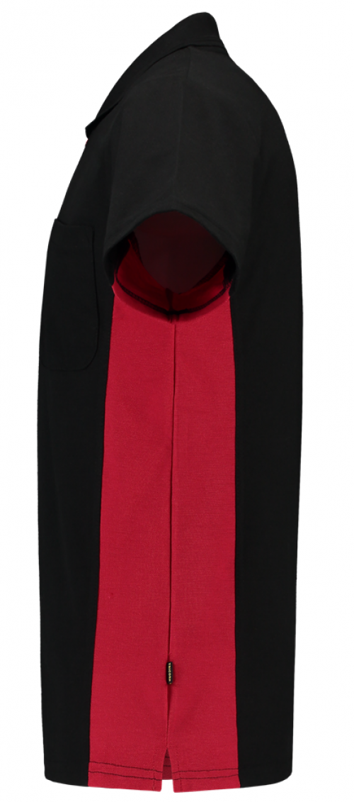 TRICORP-Jobwear, T-Shirt, mit Brusttasche, Bicolor, 180 g/m², black-red
