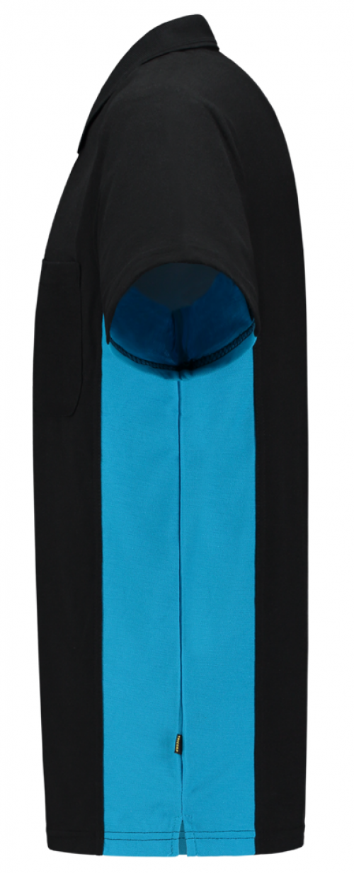 TRICORP-Jobwear, T-Shirt, mit Brusttasche, Bicolor, 180 g/m², black-turquoise