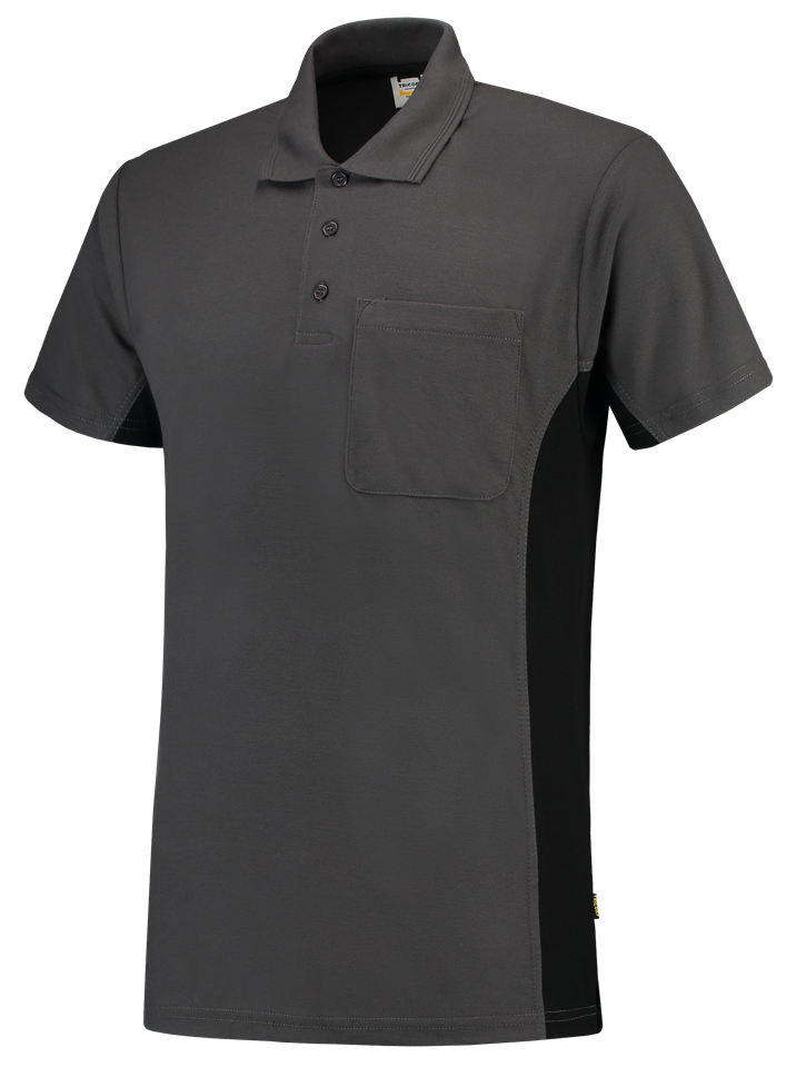 TRICORP-Jobwear, T-Shirt, mit Brusttasche, Bicolor, 180 g/m², darkgrey-black