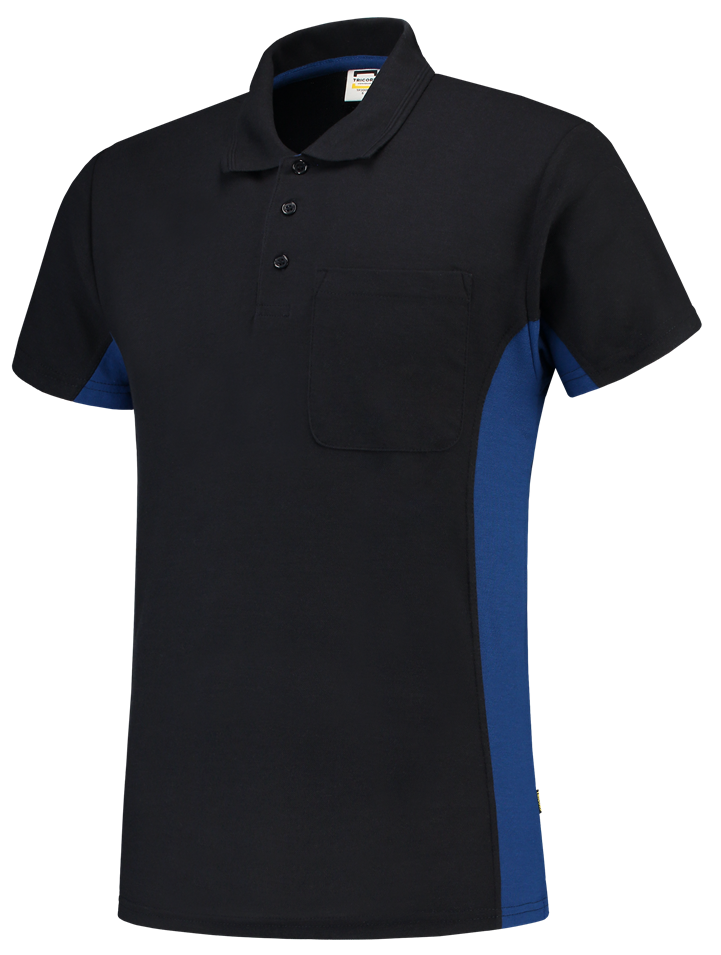 TRICORP-Jobwear, T-Shirt, mit Brusttasche, Bicolor, 180 g/m², navy-royalblue