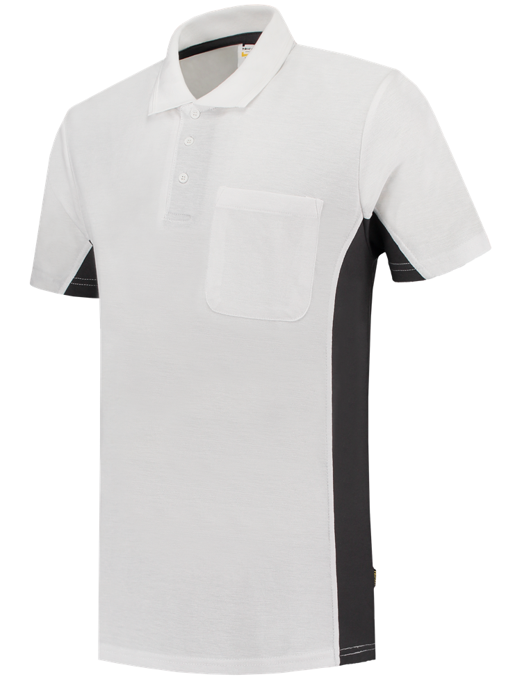 TRICORP-Jobwear, T-Shirt, mit Brusttasche, Bicolor, 180 g/m², white-darkgrey


