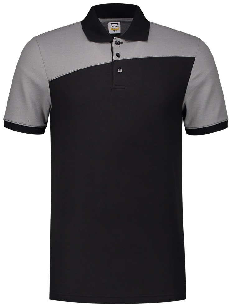 TRICORP-Jobwear, Poloshirt, Bicolor, Basic Fit, Kurzarm, 180 g/m², black-grey