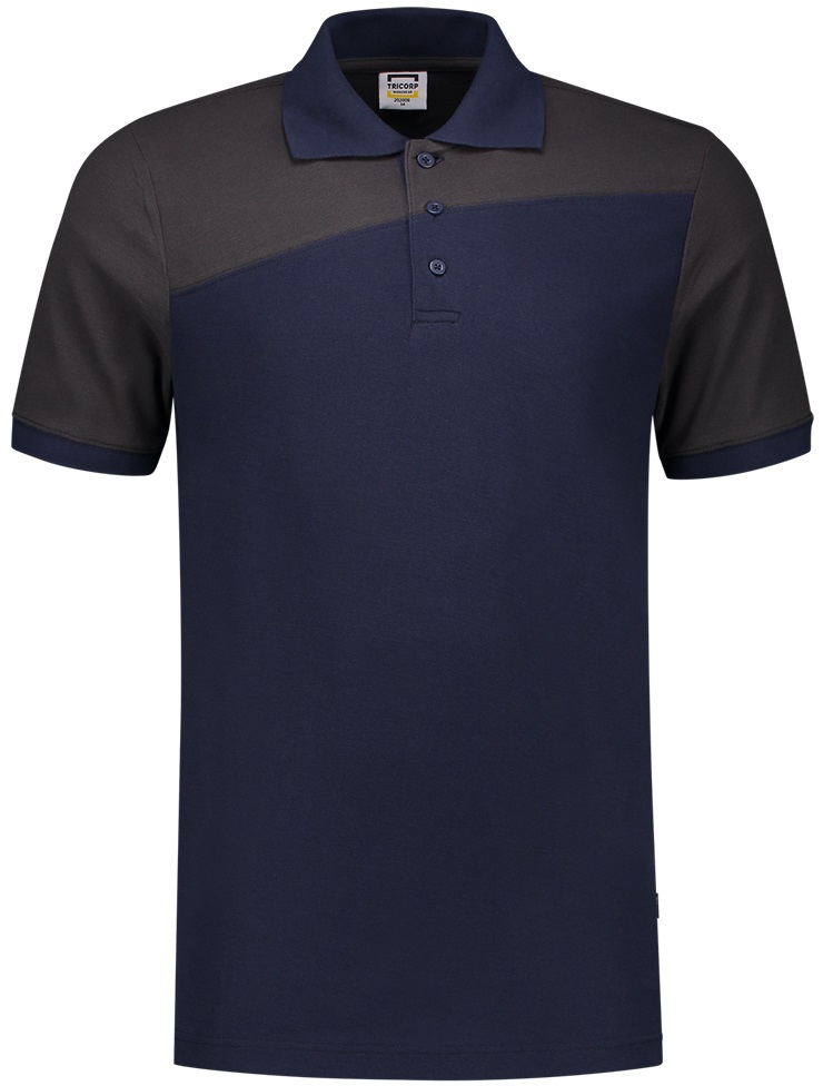 TRICORP-Jobwear, Poloshirt, Bicolor, Basic Fit, Kurzarm, 180 g/m², ink-darkgrey


