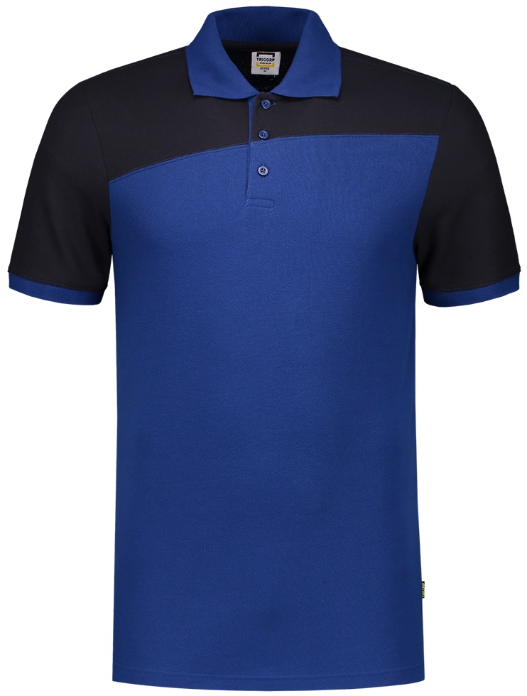 TRICORP-Jobwear, Poloshirt, Bicolor, Basic Fit, Kurzarm, 180 g/m², royalblue-navy