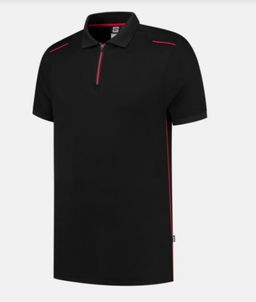 TRICORP-Poloshirt, Accent, black/red