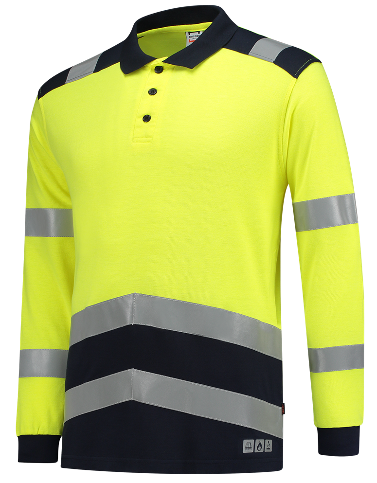 TRICORP-Warnschutz, Warn-Poloshirt, Multinorm, langarm, 200 g/m², warngelb