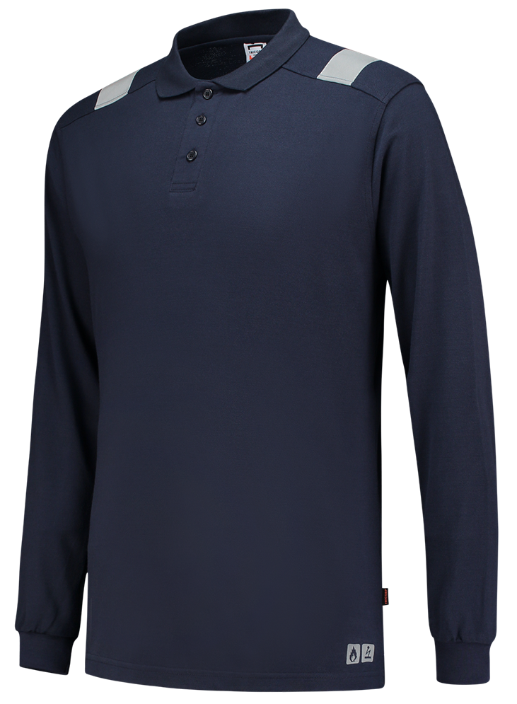 TRICORP-Warnschutz, Warn-Poloshirt, Multinorm, langarm, 200 g/m², dunkelblau