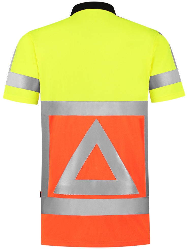TRICORP-Jobwear, Warnschutz-Poloshirt, Verkehrsregler, warnorange/warngelb