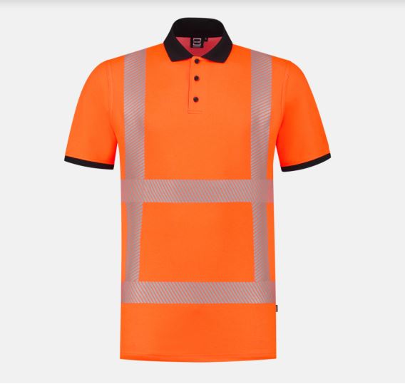 TRICORP-Warnschutz-Poloshirt, Revisible, fluororange
