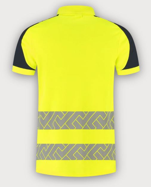 Tricorp Warnschutz Poloshirt Visibility Redefined, Fluor Yellow-Ink