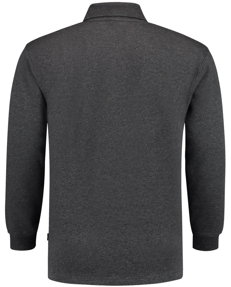 TRICORP-Jobwear, Sweatshirt, Polokragen, Basic Fit, Langarm, 280 g/m², anthrazit meliert


