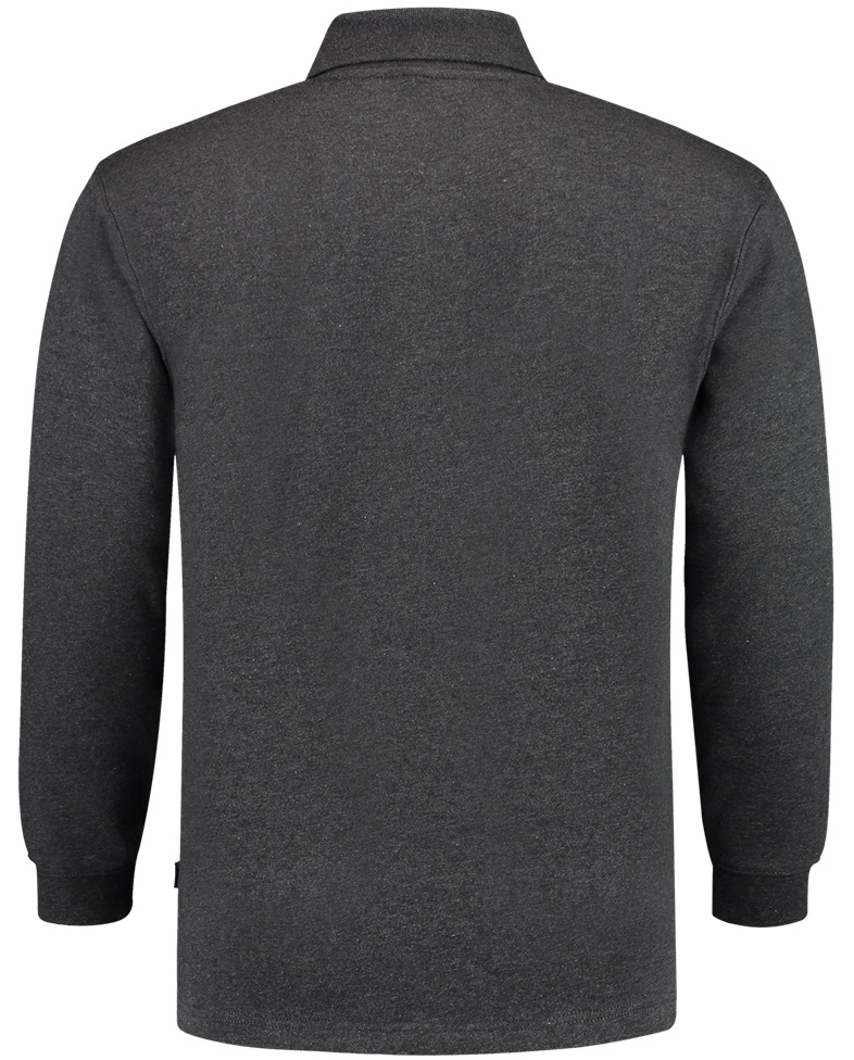 TRICORP-Jobwear, Sweatshirt, Polokragen, Basic Fit, Langarm, 280 g/m², anthrazit meliert