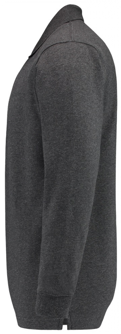 TRICORP-Jobwear, Sweatshirt, Polokragen, Basic Fit, Langarm, 280 g/m², anthrazit meliert