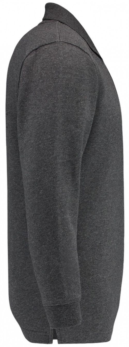TRICORP-Jobwear, Sweatshirt, Polokragen, Basic Fit, Langarm, 280 g/m², anthrazit meliert