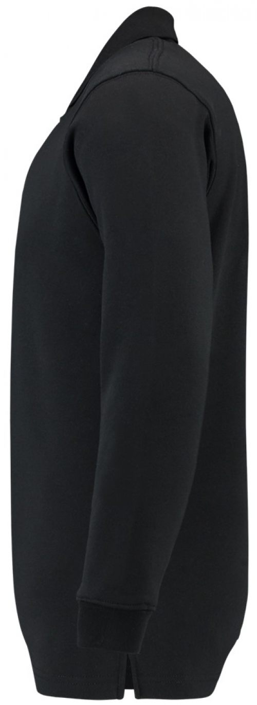 TRICORP-Jobwear, Sweatshirt, Polokragen, Basic Fit, Langarm, 280 g/m², black
