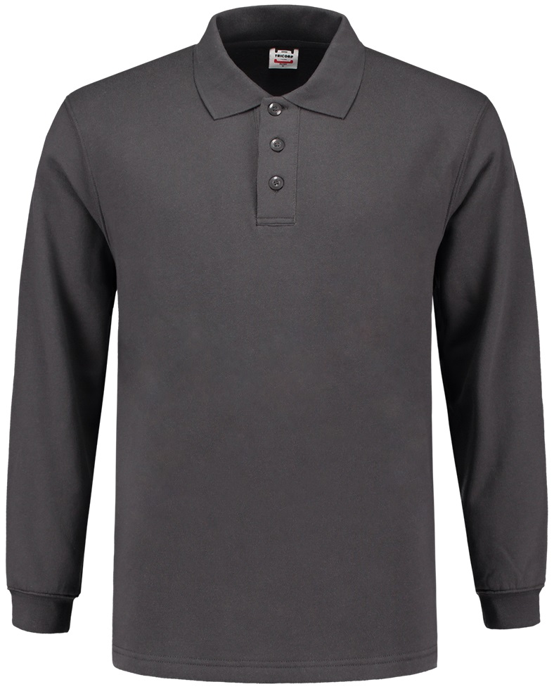 TRICORP-Jobwear, Sweatshirt, Polokragen, Basic Fit, Langarm, 280 g/m², darkgrey


