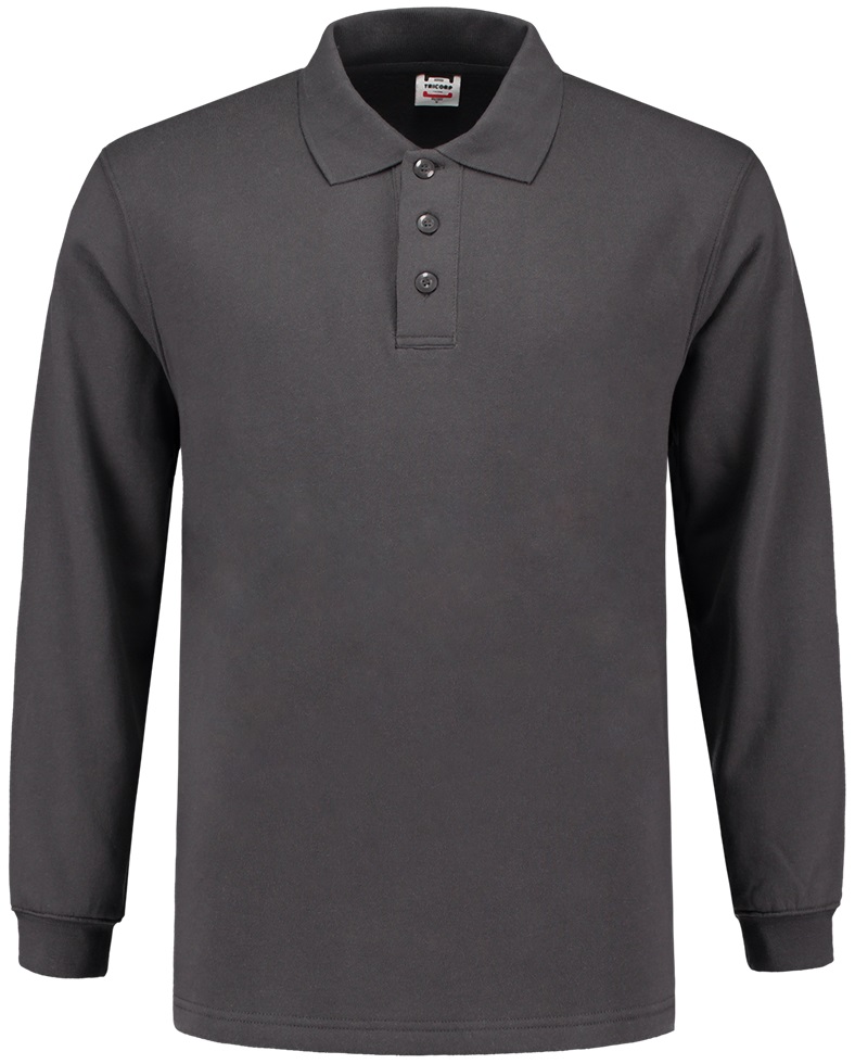 TRICORP-Jobwear, Sweatshirt, Polokragen, Basic Fit, Langarm, 280 g/m², darkgrey