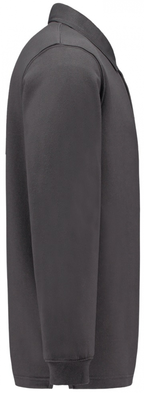 TRICORP-Jobwear, Sweatshirt, Polokragen, Basic Fit, Langarm, 280 g/m², darkgrey