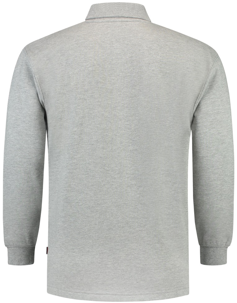 TRICORP-Jobwear, Sweatshirt, Polokragen, Basic Fit, Langarm, 280 g/m², grau meliert

