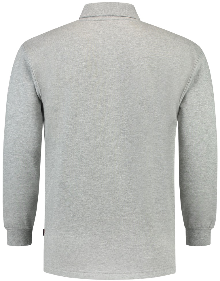 TRICORP-Jobwear, Sweatshirt, Polokragen, Basic Fit, Langarm, 280 g/m², grau meliert