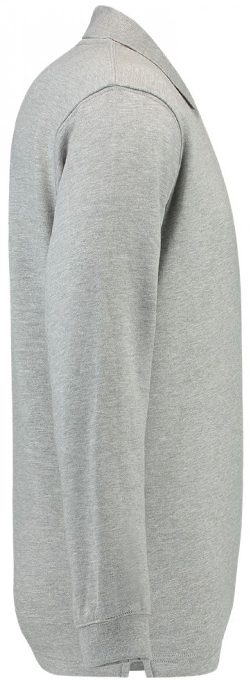 TRICORP-Jobwear, Sweatshirt, Polokragen, Basic Fit, Langarm, 280 g/m², grau meliert