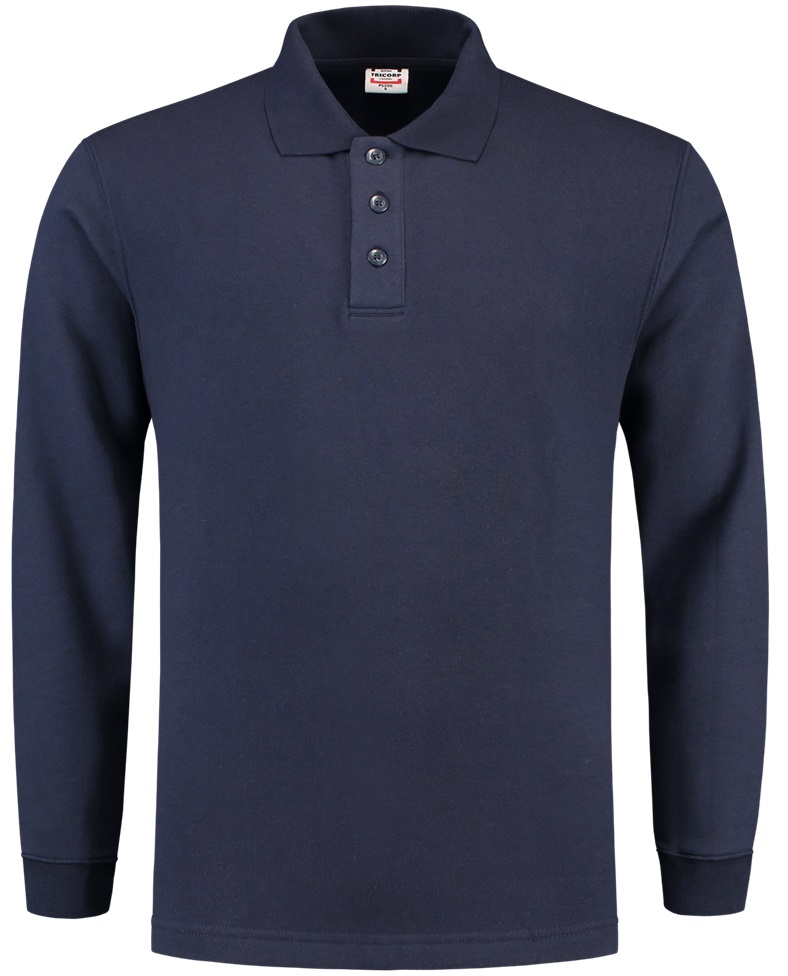 TRICORP-Jobwear, Sweatshirt, Polokragen, Basic Fit, Langarm, 280 g/m², ink

