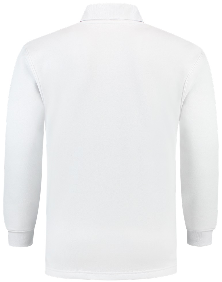 TRICORP-Jobwear, Sweatshirt, Polokragen, Basic Fit, Langarm, 280 g/m², weiß


