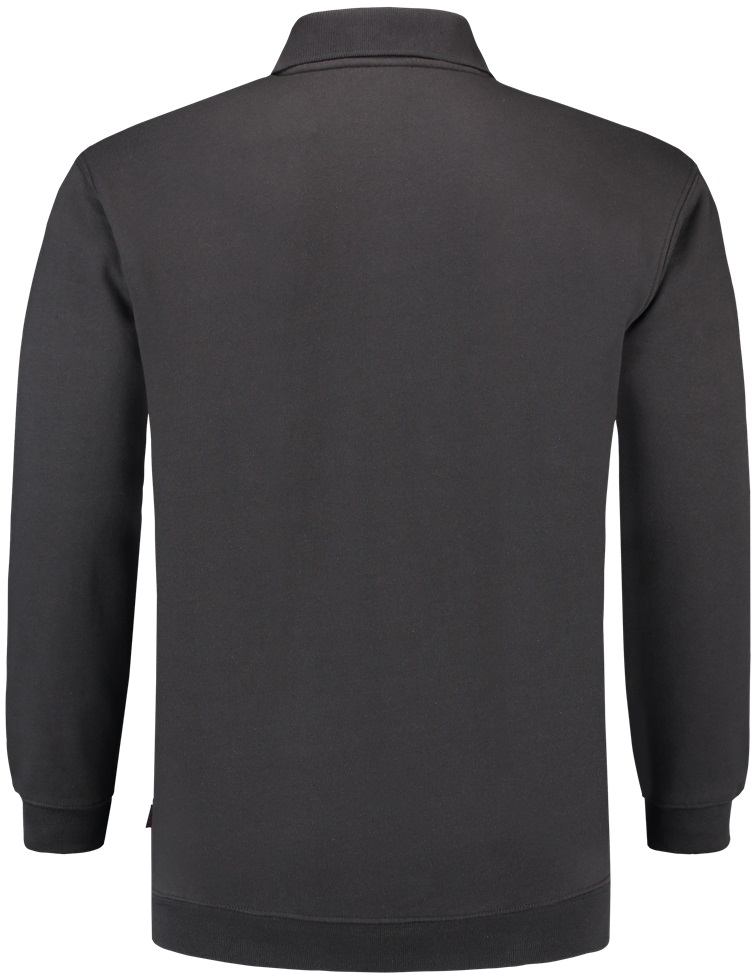 TRICORP-Jobwear, Sweatshirt Polokragen und Bund, Basic Fit, Langarm, 280 g/m², darkgrey