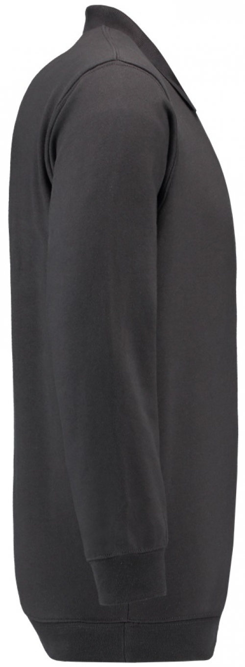 TRICORP-Jobwear, Sweatshirt Polokragen und Bund, Basic Fit, Langarm, 280 g/m², darkgrey