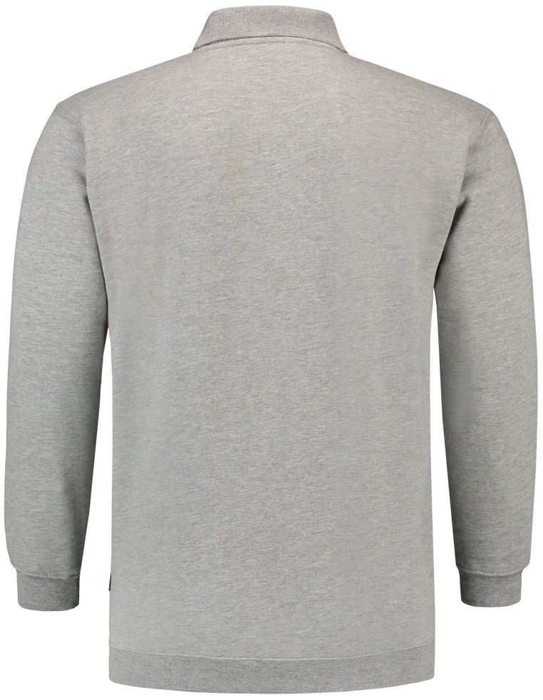 TRICORP-Jobwear, Sweatshirt Polokragen und Bund, Basic Fit, Langarm, 280 g/m², grau meliert


