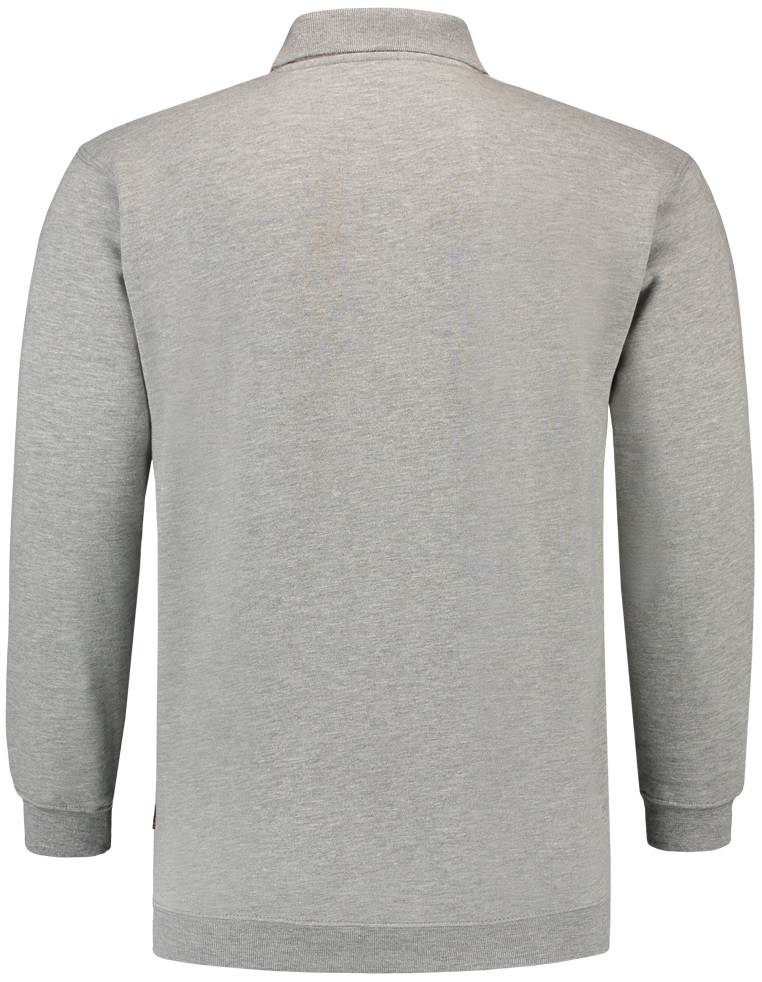 TRICORP-Jobwear, Sweatshirt Polokragen und Bund, Basic Fit, Langarm, 280 g/m², grau meliert