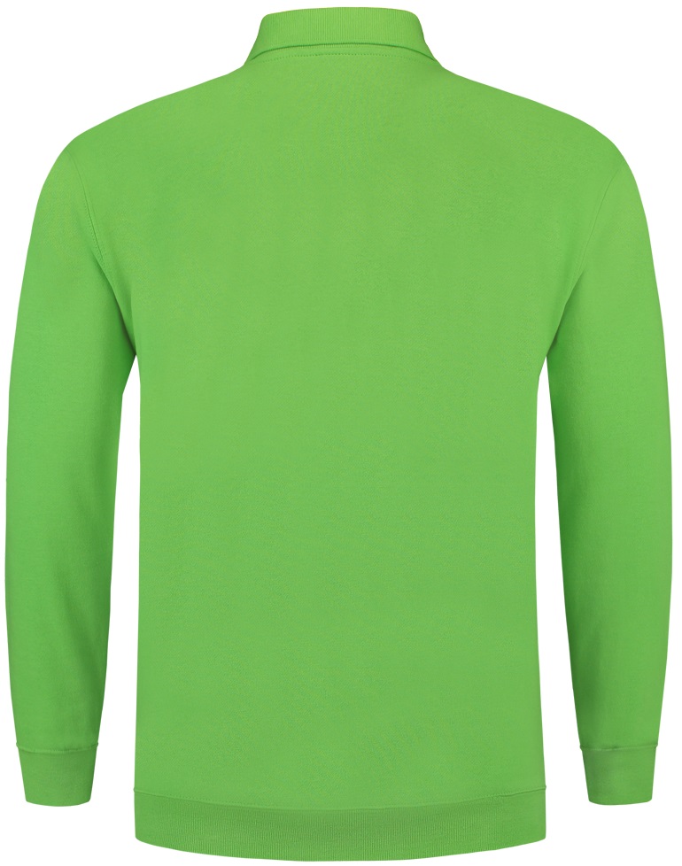 TRICORP-Jobwear, Sweatshirt Polokragen und Bund, Basic Fit, Langarm, 280 g/m², lime