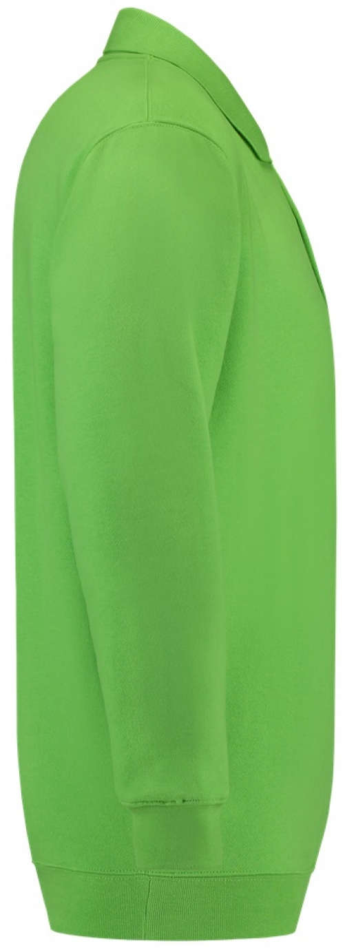 TRICORP-Jobwear, Sweatshirt Polokragen und Bund, Basic Fit, Langarm, 280 g/m², lime