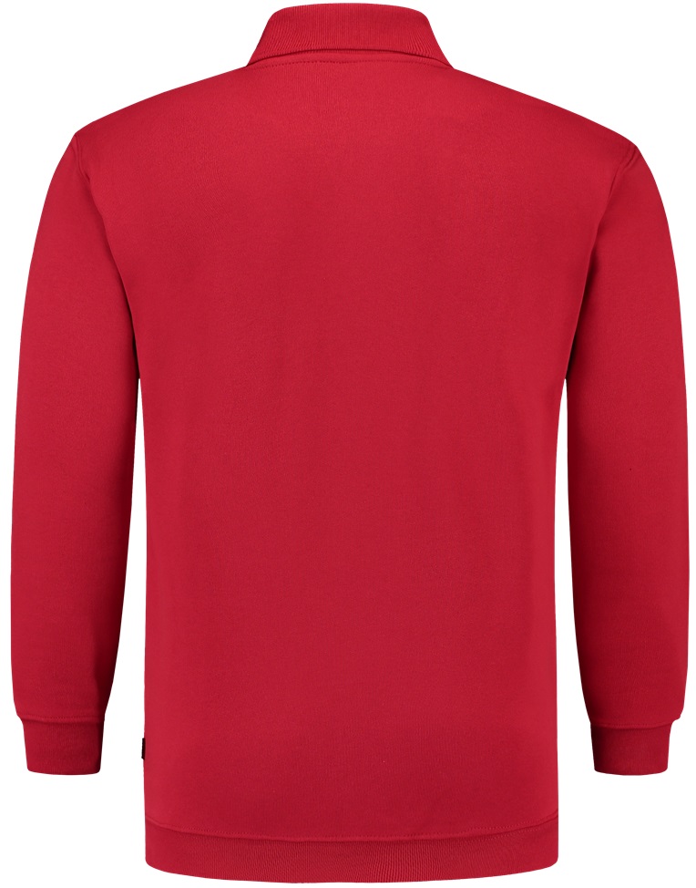 TRICORP-Jobwear, Sweatshirt Polokragen und Bund, Basic Fit, Langarm, 280 g/m², red


