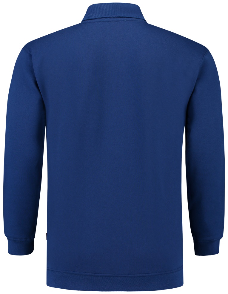 TRICORP-Jobwear, Sweatshirt Polokragen und Bund, Basic Fit, Langarm, 280 g/m², royalblue


