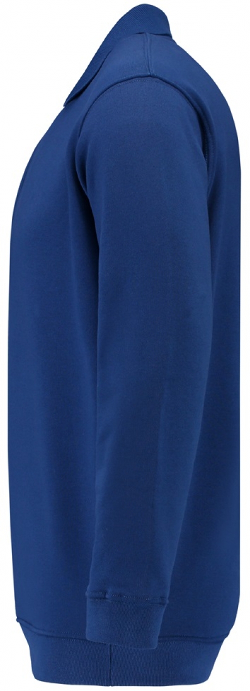 TRICORP-Jobwear, Sweatshirt Polokragen und Bund, Basic Fit, Langarm, 280 g/m², royalblue