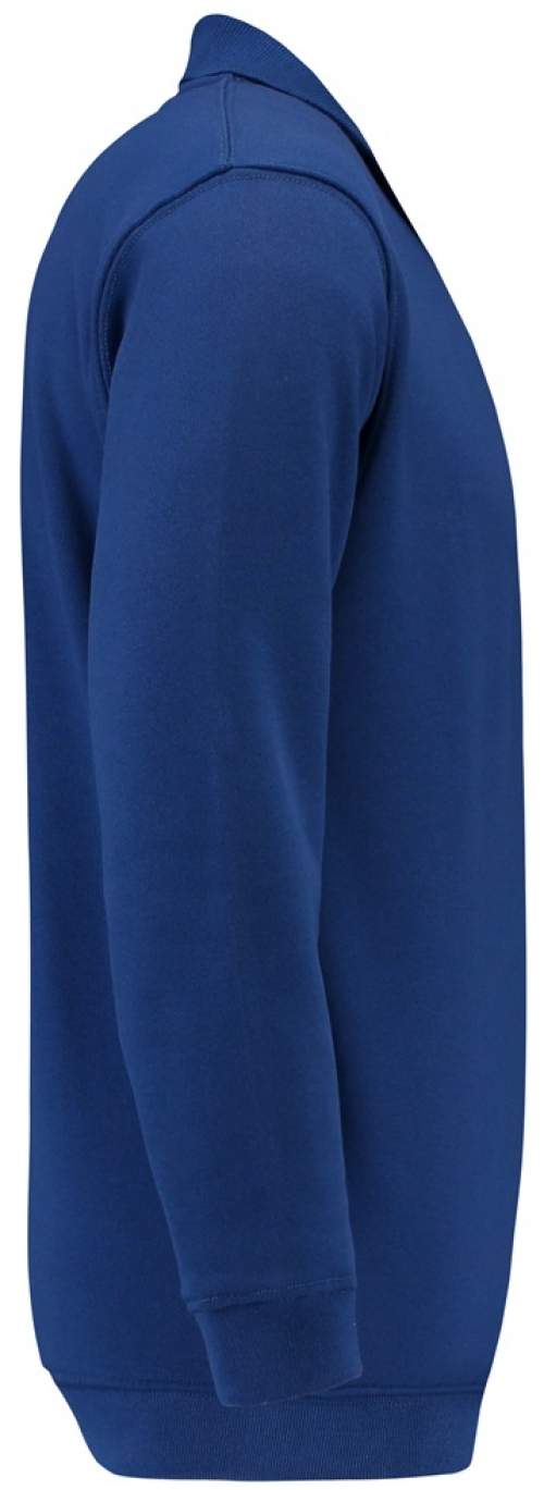 TRICORP-Jobwear, Sweatshirt Polokragen und Bund, Basic Fit, Langarm, 280 g/m², royalblue