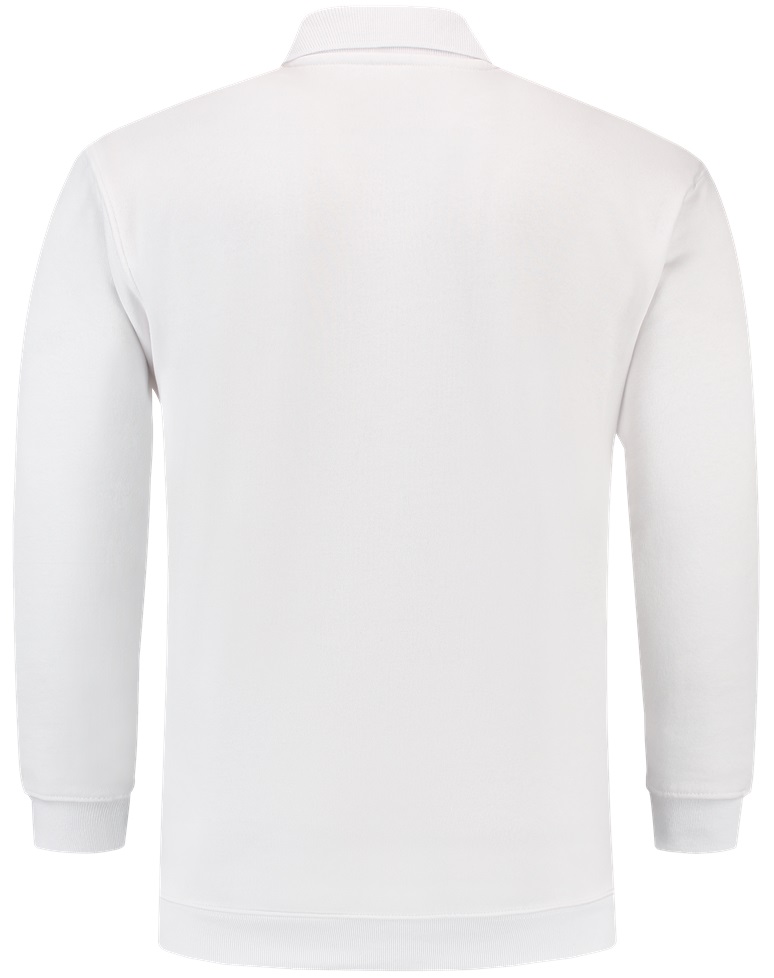 TRICORP-Jobwear, Sweatshirt Polokragen und Bund, Basic Fit, Langarm, 280 g/m², weiß


