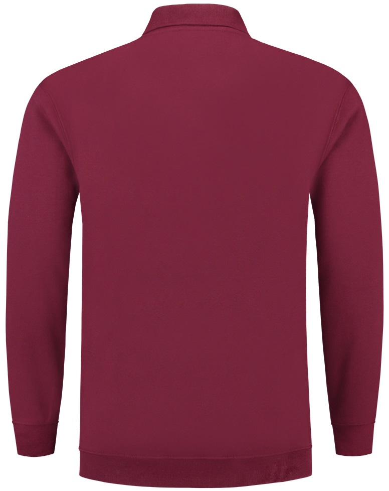 TRICORP-Jobwear, Sweatshirt Polokragen und Bund, Basic Fit, Langarm, 280 g/m², wine