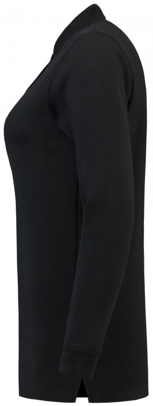 TRICORP-Jobwear, Sweatshirt Polokragen Damen, Basic Fit, Langarm, 280 g/m², black