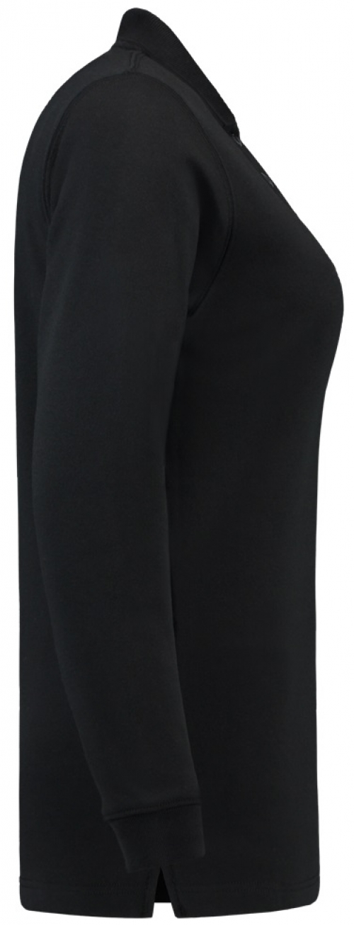 TRICORP-Jobwear, Sweatshirt Polokragen Damen, Basic Fit, Langarm, 280 g/m², black