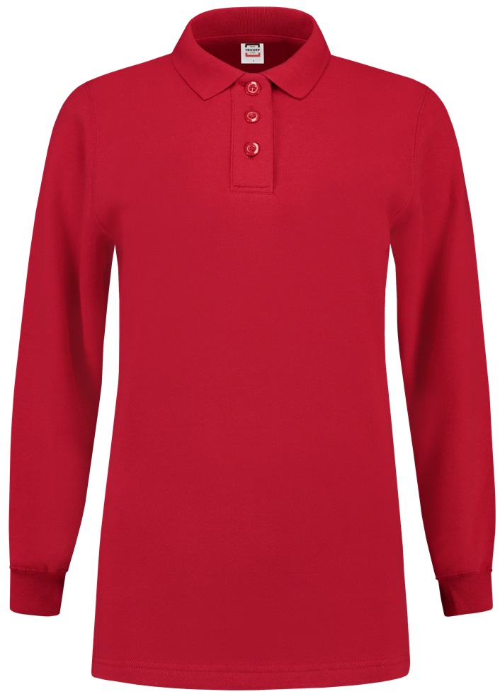 TRICORP-Jobwear, Sweatshirt Polokragen Damen, Basic Fit, Langarm, 280 g/m², red


