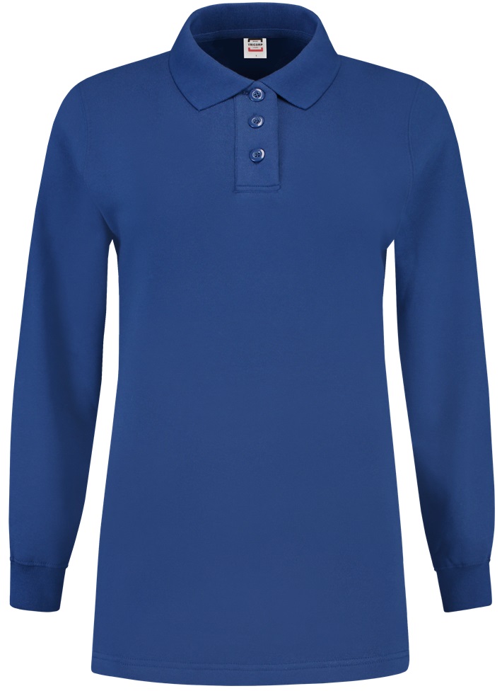 TRICORP-Jobwear, Sweatshirt Polokragen Damen, Basic Fit, Langarm, 280 g/m², royalblue